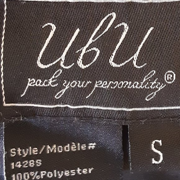 UBU Reversible Button Parisian Coat Black & Coral Size Small - Picture 11 of 15